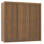 Guarda-Roupa Casal Madesa Lyon Plus 3 Portas de Correr 4 Gavetas Rustic