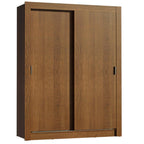Guarda-Roupa Solteiro Madesa Dallas 2 Portas de Correr 2 Gavetas Rustic
