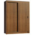 Guarda-Roupa Solteiro Madesa Dallas Plus 2 Portas de Correr 4 Gavetas Rustic