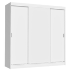 Guarda-Roupa Casal 3 Portas de Correr Branco Reno Madesa