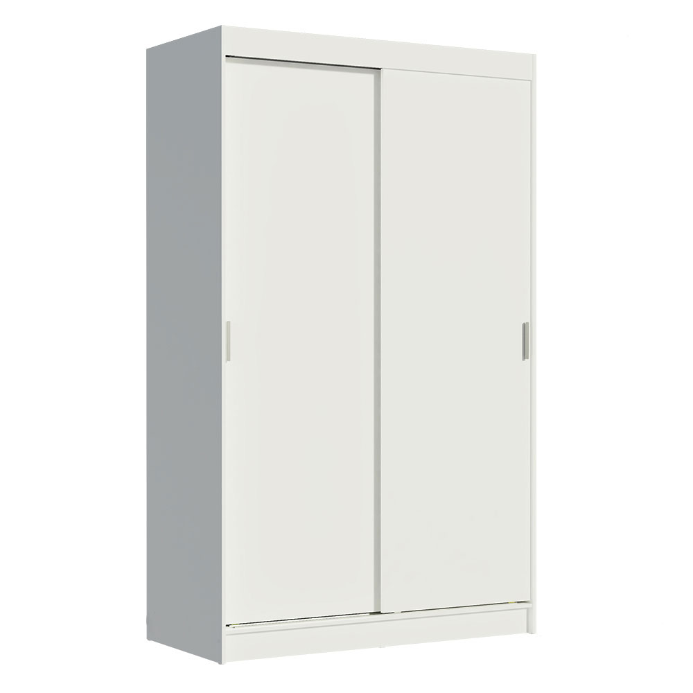 Guarda-Roupa Solteiro 2 Portas de Correr 2 Gavetas Branco Tokio Madesa