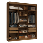 Guarda-Roupa Closet 4 Gavetas 180 cm Rustic Venus Madesa