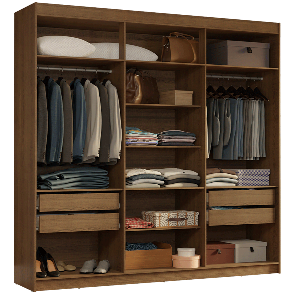 Guarda-Roupa Closet 4 Gavetas 180 cm Rustic Venus Madesa
