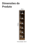 Guarda-Roupa Modulado 1 Porta Rustic/Crema Neo Madesa