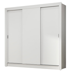 Guarda-Roupa Casal 3 Portas de Correr Branco Nobre Madesa