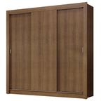 Guarda-Roupa Casal 3 Portas de Correr Rustic Nobre Madesa