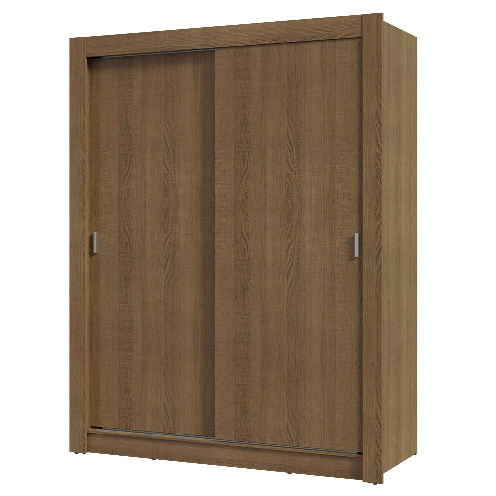 Guarda-Roupa Solteiro 2 Portas de Correr Rustic Milano Madesa