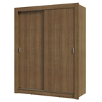 Guarda-Roupa Solteiro 2 Portas de Correr Rustic Milano Madesa