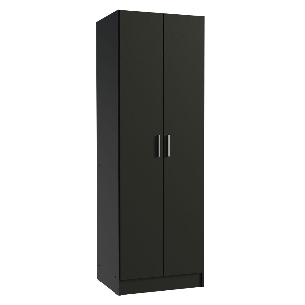 Armário Organizador com Sapateira Madesa 1650 com 2 Portas 4 Prateleiras Preto PO
