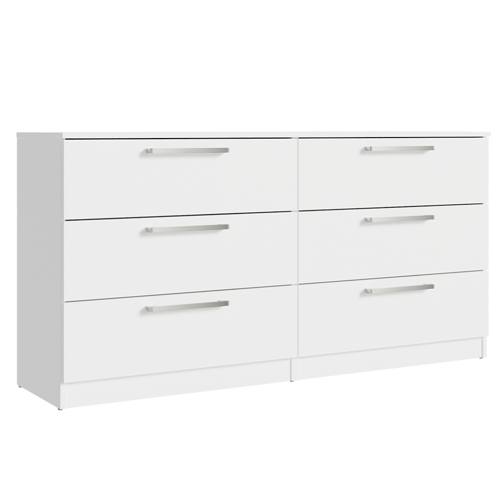 Cômoda com 6 Gavetas Branco Laura Madesa