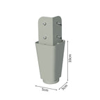 Kit com 6 Pés de PVC para Guarda-Roupa Luke, Denver e Dallas Madesa