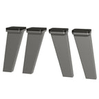 Kit com 4 Pés de Polipropileno para Cozinhas Nice Cinza Madesa