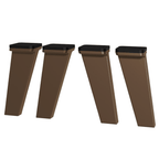 Kit com 4 Pés Bronze de Polipropileno para Cozinhas Nice Madesa
