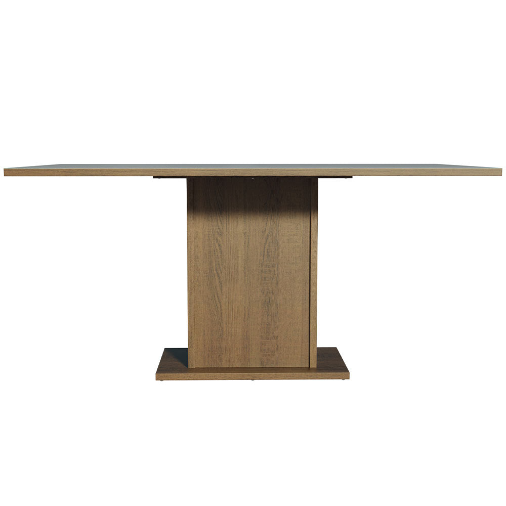 Mesa de Jantar Retangular Tampo de Madeira Rustic/Cinza 5275 Madesa