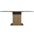 Mesa de Jantar Retangular Tampo de Madeira Rustic/Cinza 5275 Madesa