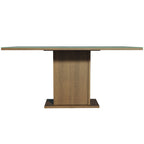 Mesa de Jantar Retangular Tampo de Vidro Rustic/Cinza 5275 Madesa
