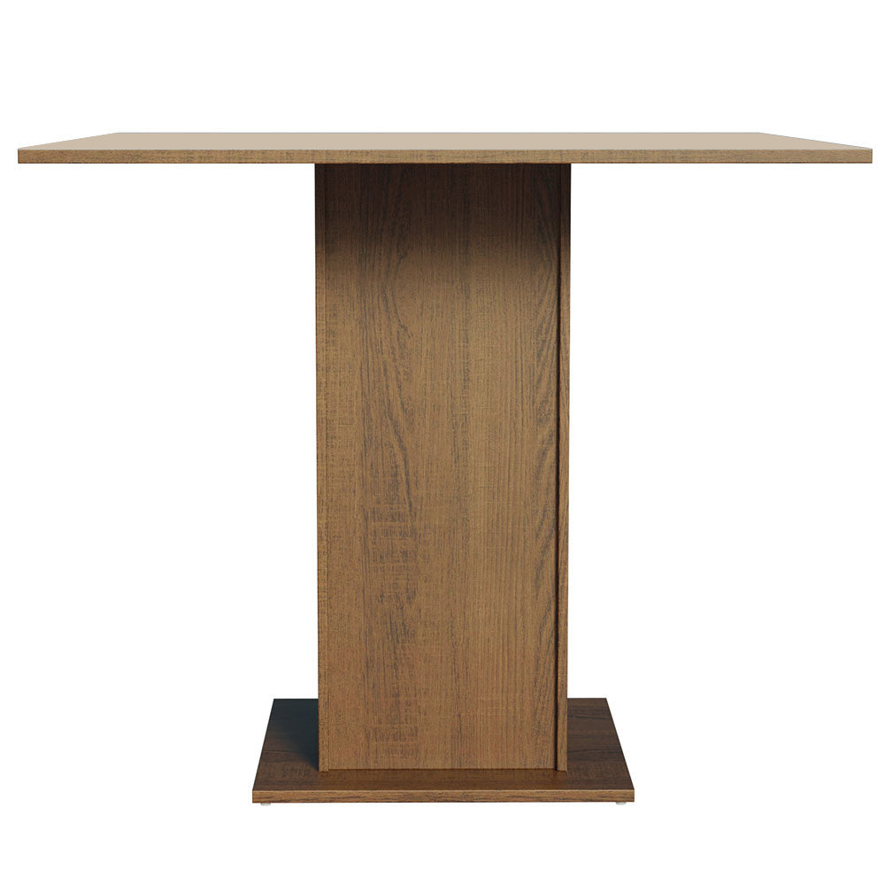 Mesa de Jantar Madesa Quadrada Tampo de Madeira 5363 Rustic/Crema