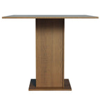 Mesa de Jantar Quadrada Tampo de Madeira Madesa 5363 Rustic/Cinza