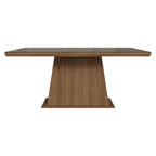 Mesa de Jantar Retangular Tampo com Moldura e Vidro Sobreposto Rustic 5364 Madesa