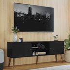 Rack para TV até 65 Polegadas Madesa 6921 com 2 Portas Preto PO