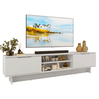 Rack para TV até 80 Polegadas 218 cm 2 Portas Branco Stella Madesa