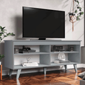 Rack para TV até 65 Polegadas Madesa 6992 com 4 Nichos Cinza PO