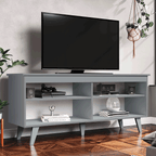 Rack para TV até 65 Polegadas Madesa 6992 com 4 Nichos Cinza PO