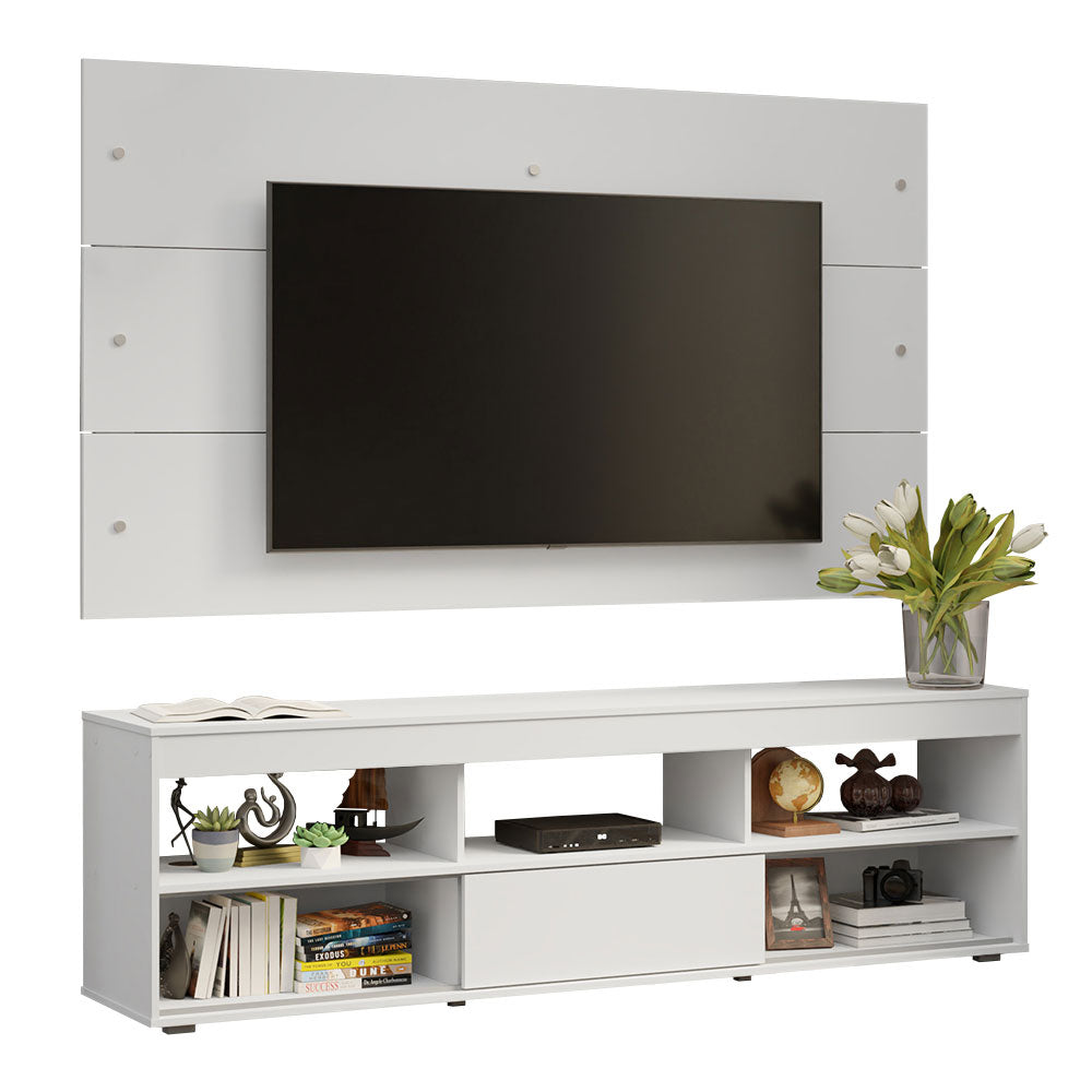 Rack com Painel para TV até 65 Polegadas Branco Orlando Madesa