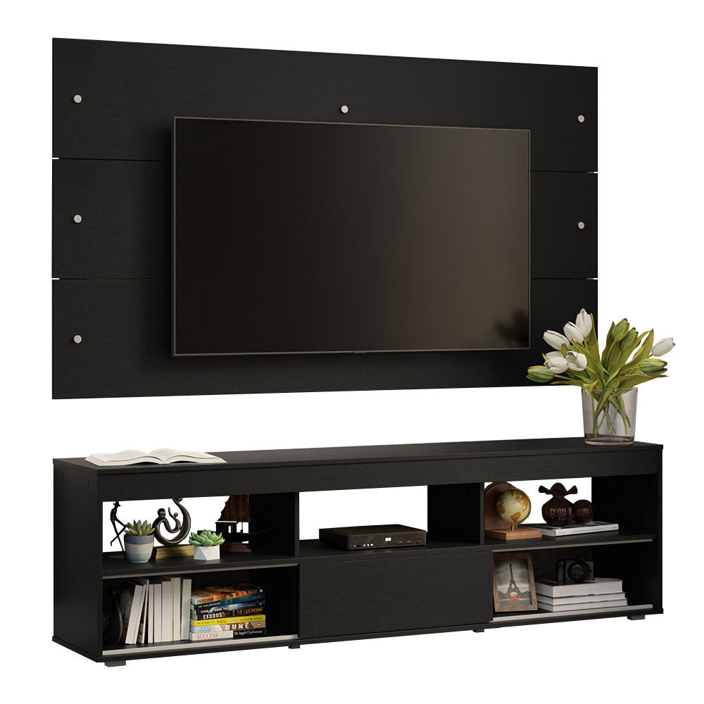 Rack com Painel para TV até 65 Polegadas Preto Orlando Madesa