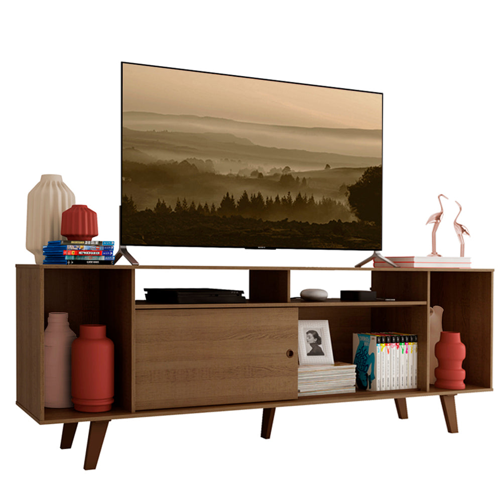 Rack para TV até 65 Polegadas Madesa Cancun com Pés Rustic