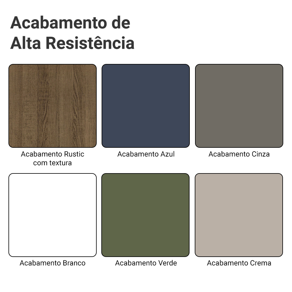 Amostra de Acabamentos de Cozinha Linha Vik Madesa