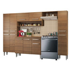Armário de Cozinha Completa 261cm Rustic Emilly Hit Madesa