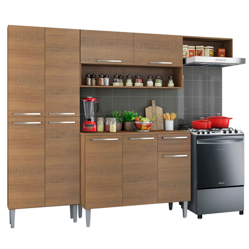 Armário de Cozinha Compacta Rustic Emilly Top Madesa