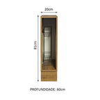 Balcão Porta-Temperos 20 x 60 cm (Sem Tampo) para Cozinhas Rustic Madesa