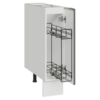 Balcão Porta-Temperos 20 x 60 cm 1 Porta (Sem Tampo) Branco Veludo Lux Madesa