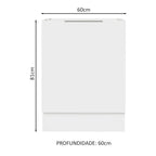 Balcão Cozinha 60 x 60 cm 1 Porta (Sem Tampo) Branco Stella Madesa