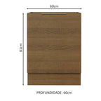 Balcão Cozinha 60 x 60 cm 1 Porta (Sem Tampo) Rustic Stella Madesa
