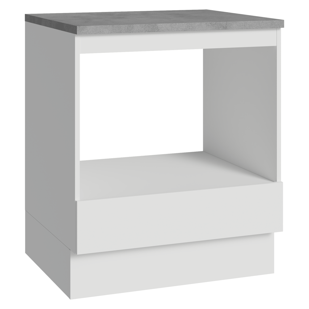 Balcão para Forno/Micro-ondas 70 x 60 cm 1 Gaveta (Com Tampo) Branco Madesa