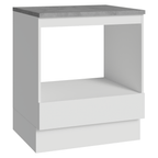 Balcão para Forno/Micro-ondas 70 x 60 cm 1 Gaveta (Com Tampo) Branco Madesa