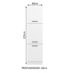 Paneleiro Madesa Agata 60 x 60 cm 3 Portas Branco