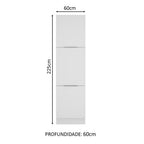 Paneleiro Madesa Stella 60 x 60 cm 3 Portas Branco