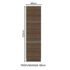 Paneleiro Madesa Glamy 60 x 60 cm 3 Portas Rustic