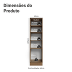 Paneleiro 60 x 60 cm 3 Portas Rustic/Verde Vik Madesa