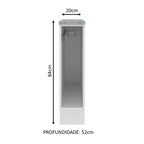 Balcão Porta-Pano 20 cm (Com Tampo) para Cozinhas Branco Madesa