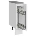 Balcão Porta-Temperos 20 cm 1 Porta Branco Vik Madesa