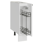 Balcão Porta-Temperos 20 cm 1 Porta (Sem Tampo) Branco Vik Madesa