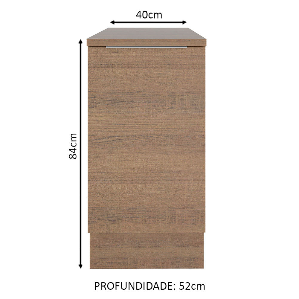Balcão Madesa Stella 40 cm 1 Porta Rustic