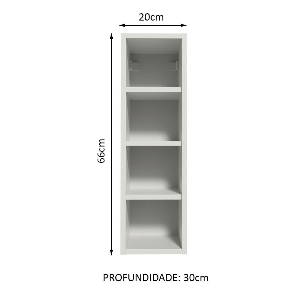 Adega Madesa Acordes 100% MDF 20 cm Branco