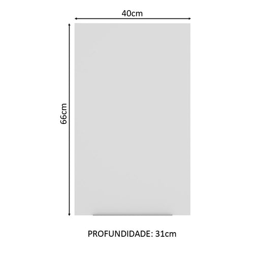 Armário Aéreo Madesa Stella 40 cm 1 Porta Branco
