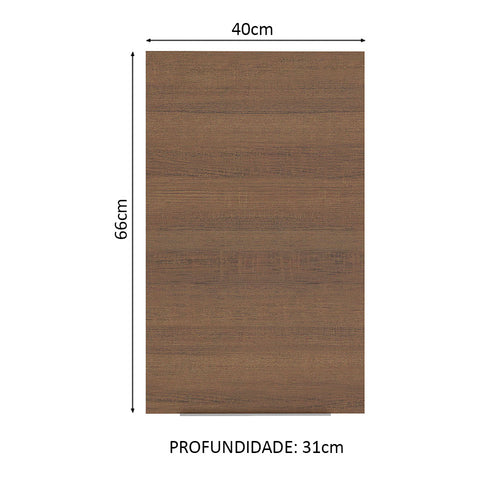 Armário Aéreo Madesa Stella 40 cm 1 Porta Rustic